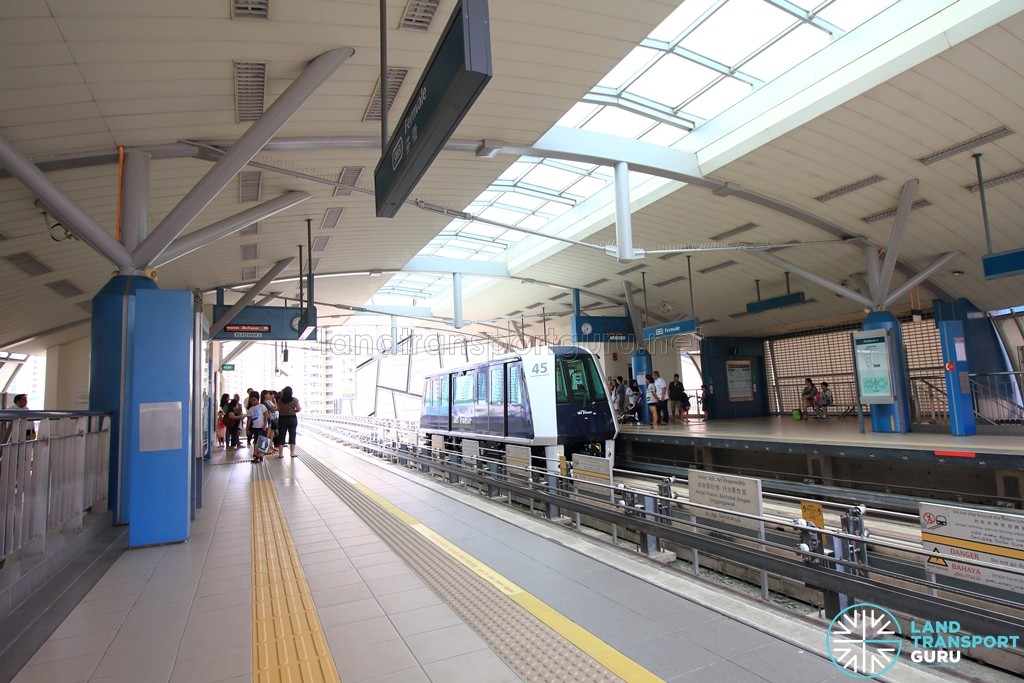 Fernvale LRT Station - Platform level