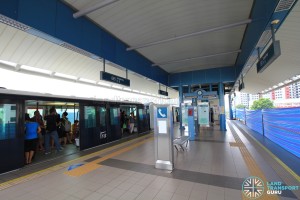 Tongkang LRT Station - Platform level during single platform operation