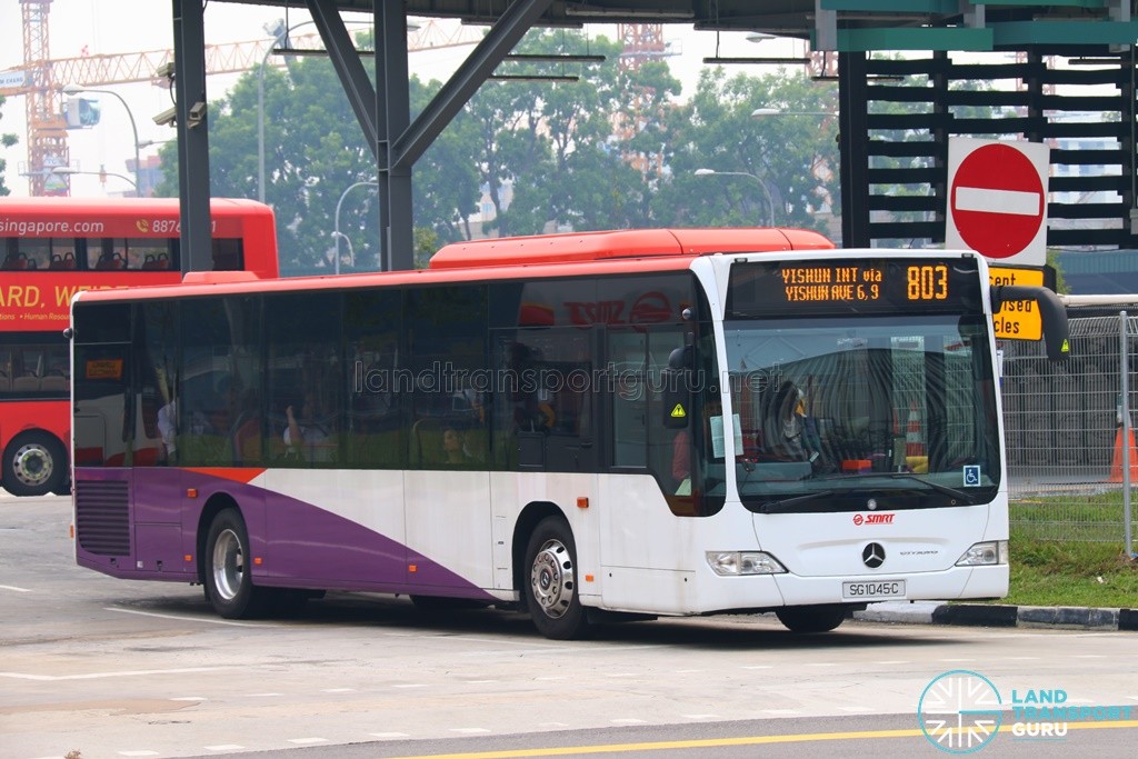 SG1045C on 803 - SMRT Buses Mercedes-Benz Citaro