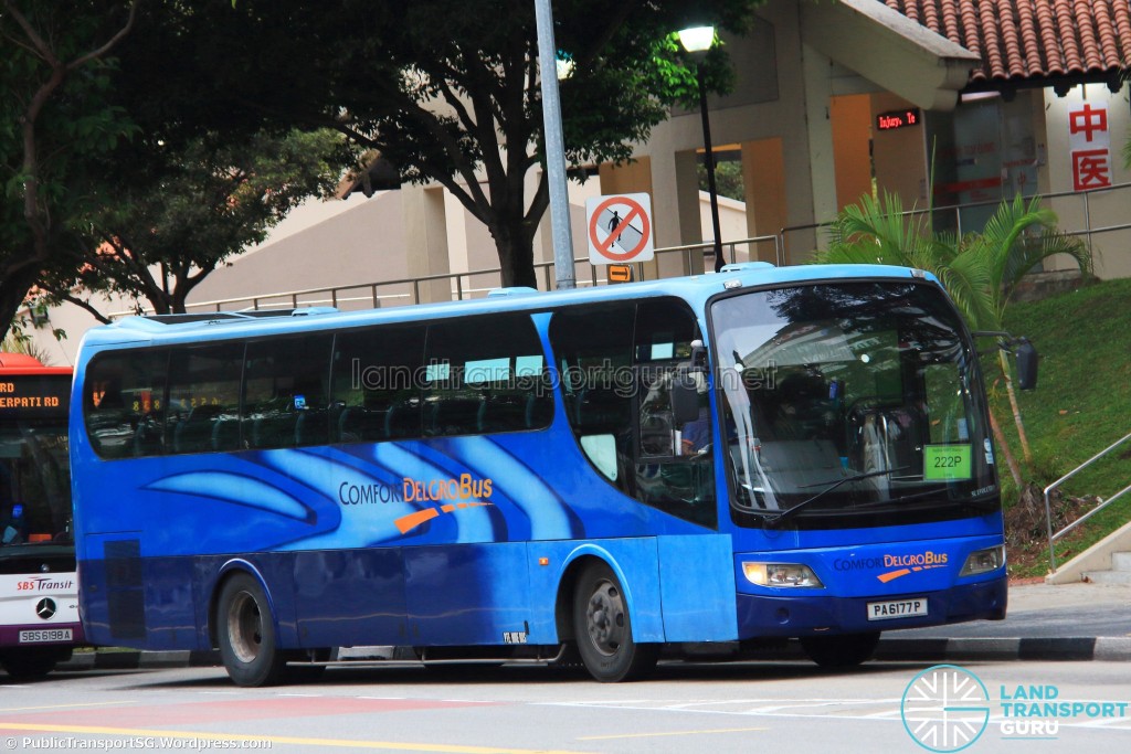 ComfortDelGro Bus (PA6177P) - Service 222P