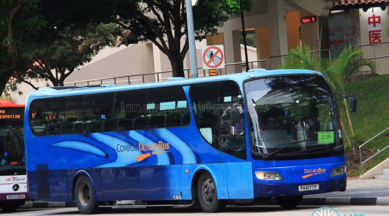 ComfortDelGro Bus (PA6177P) - Service 222P