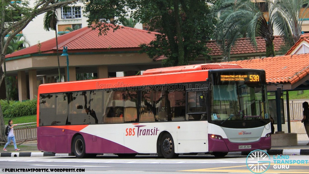 SBST Scania K230UB (SBS8538P) - Service 53A (Old Route)