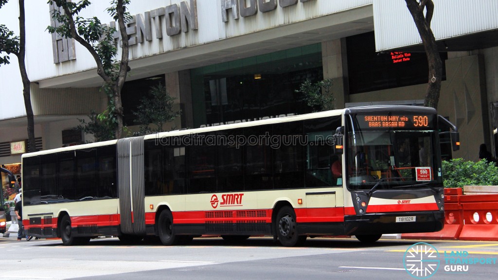 SMRT Mercedes-Benz O405G Hispano Habit (TIB1102R) - Premium Service 590