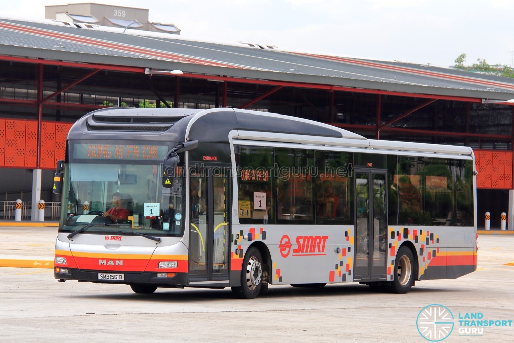 SMRT MAN NL323F (SMB1561B) - Training Bus (CNY Message)