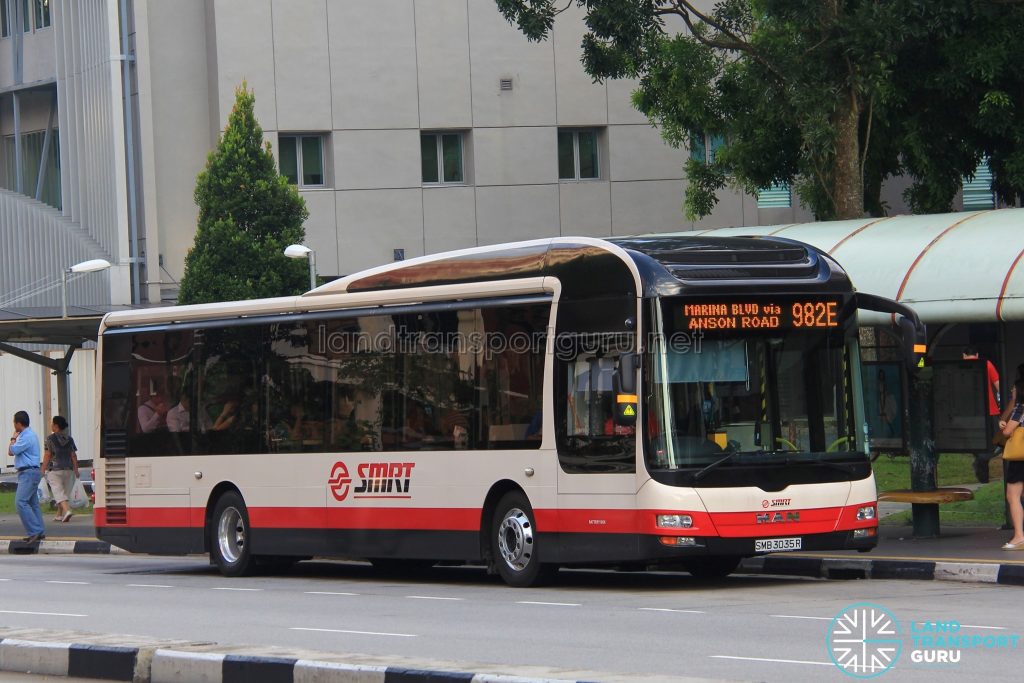 Bus 982E - SMRT MAN A22 (SMB3035R)