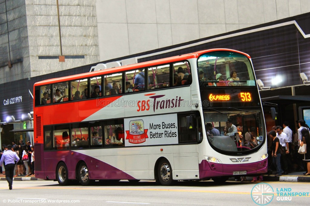 SBS Transit Volvo B9TL Wright (SBS3323A) - Express 513