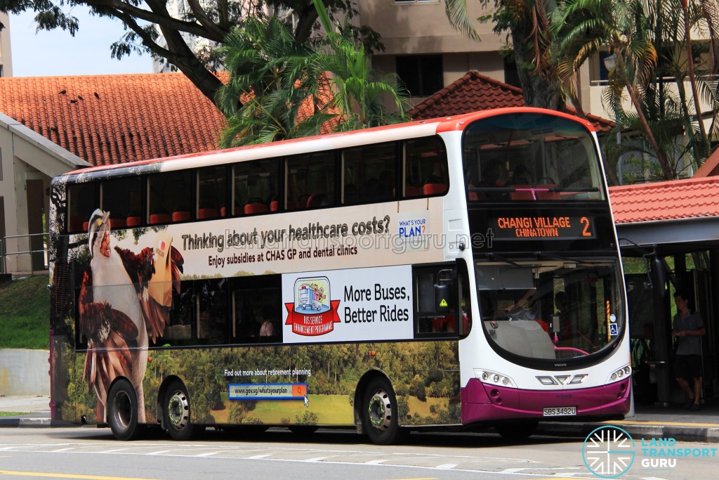 Go-Ahead Volvo B9TL Wright (SBS3492U) - Service 2