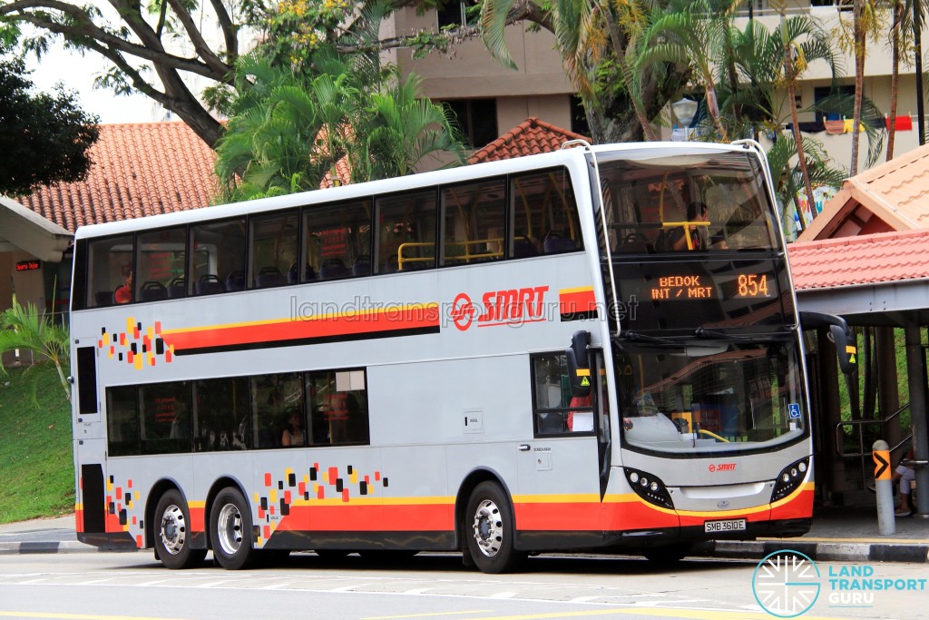 SMRT Alexander Dennis Enviro500 (SMB3610E) - Service 854