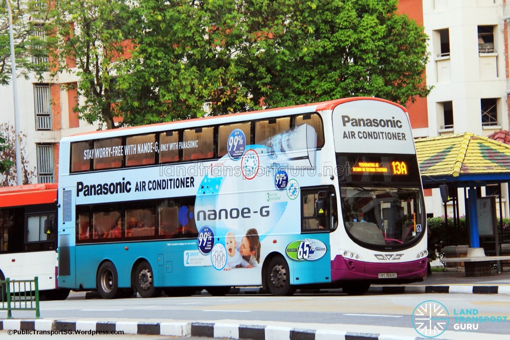 SBS Transit Volvo B9TL Wright (SBS3669C) - Service 13A