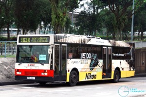 SMRT Mercedes-Benz O405 (TIB488J) - Service 963R, with roof-mounted A/C pod