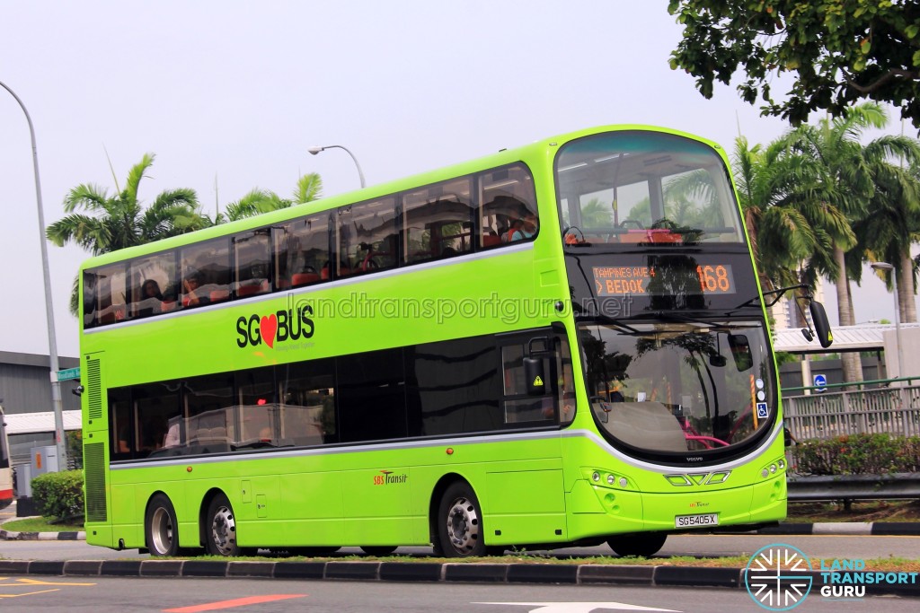 Service 168 - SBS Transit Volvo B9TL Wright (SG5405X)