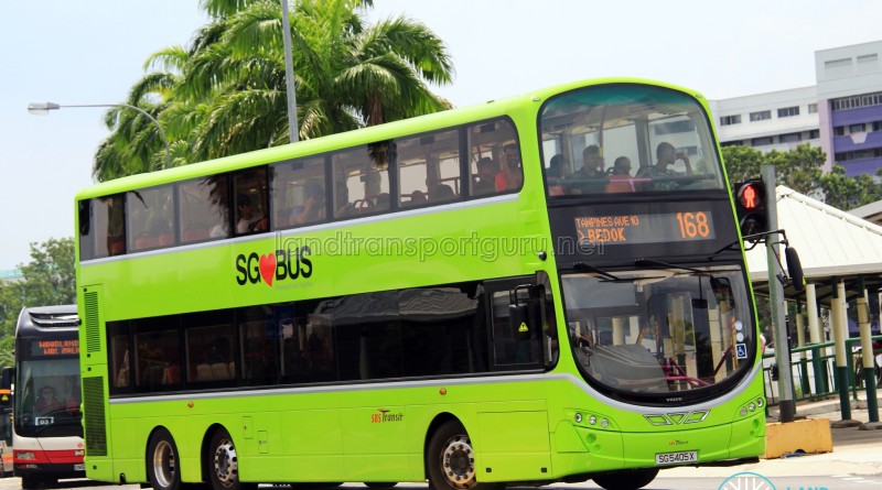 Service 168 - SBS Transit Volvo B9TL Wright (SG5405X)