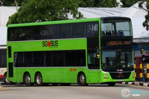 SG5762P on 969 - SMRT Buses MAN A95