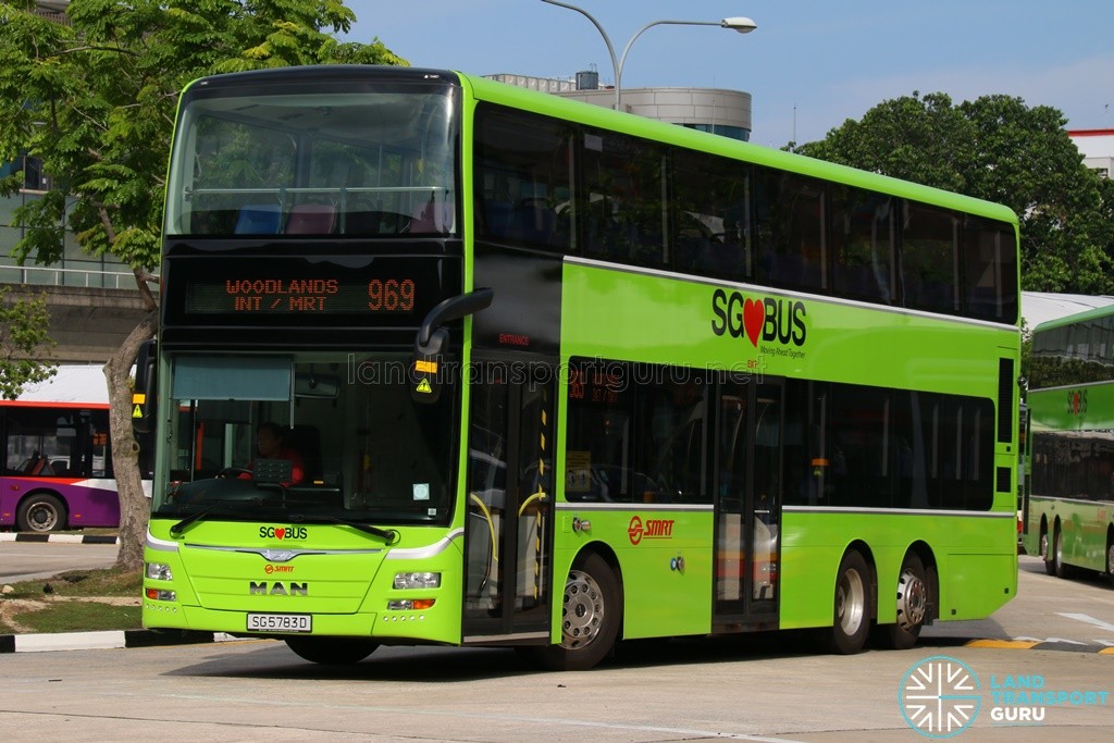 SG5783D on 969 - SMRT Buses MAN A95