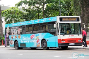 SMRT Mercedes-Benz O405 (TIB597C), with CoolAir EDS