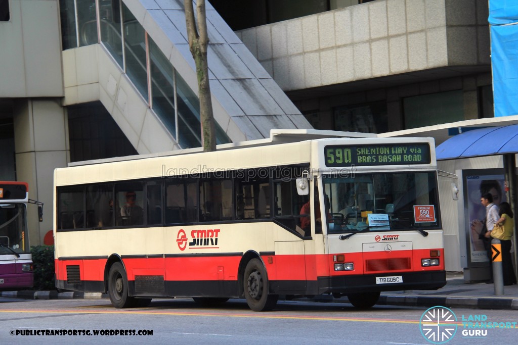 SMRT Mercedes-Benz O405 (TIB609C) - Premium Service 590