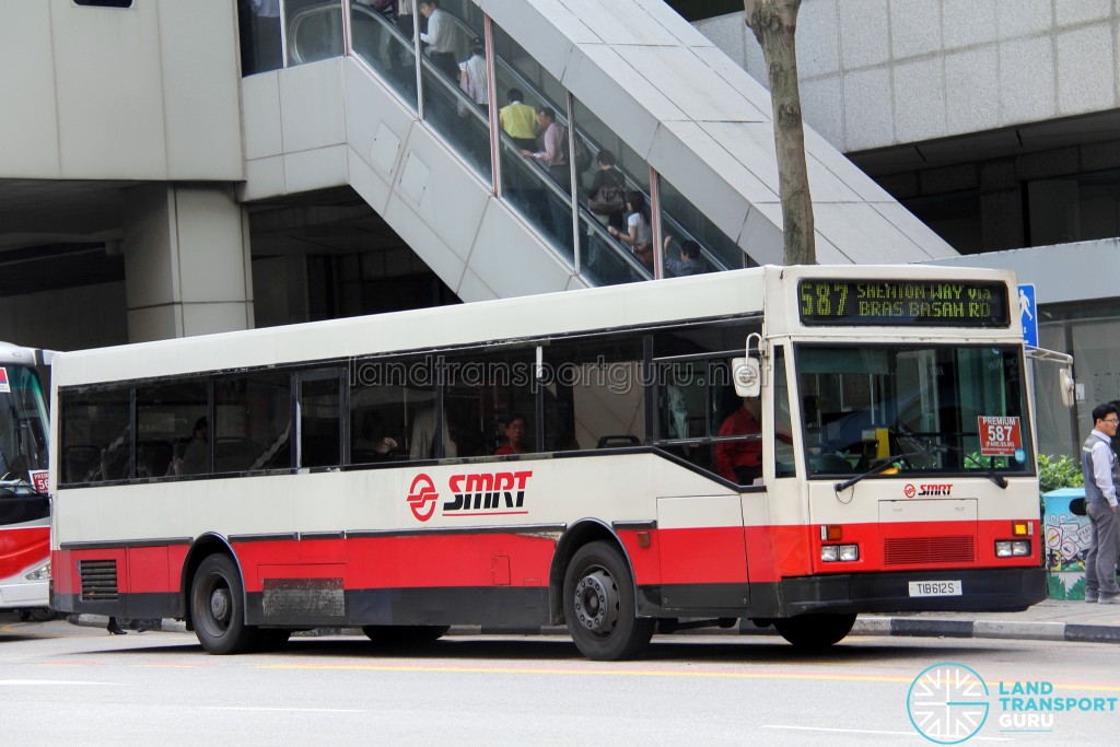 SMRT Mercedes-Benz O405 (TIB612S) - Service 587, with LAWO ALUMA EDS