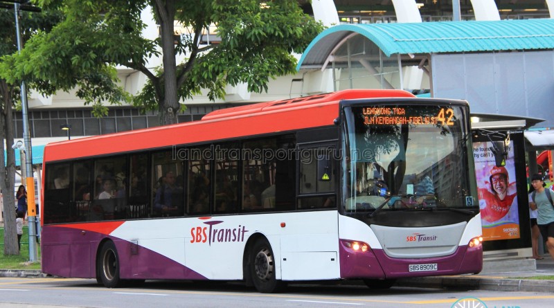 SBS Transit Scania K230UB Euro V (SBS8909C) - Service 42