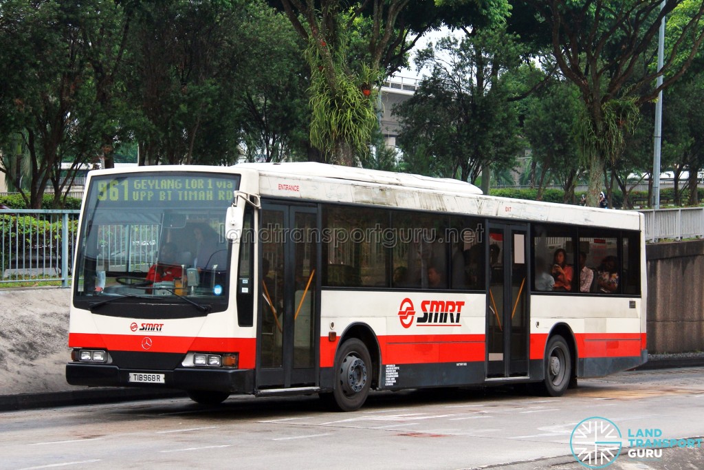 SMRT Mercedes-Benz O405 Volgren (TIB968R) - Service 961