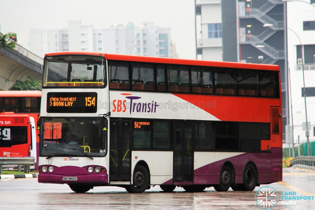 SBS Transit Volvo B10TL (SBS9800A) - Service 154