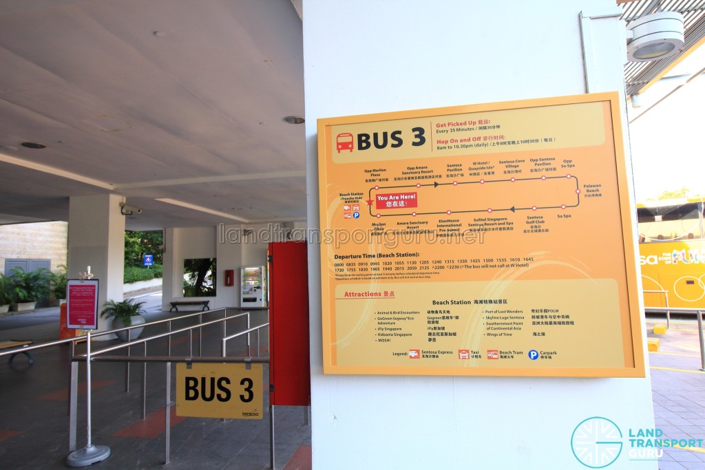 Beach Station Transfer Hub - Bus 3 details