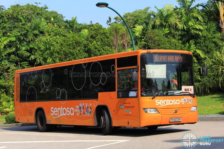 Volvo B7RLE (PA5279K) On Sentosa Bus 2 | Land Transport Guru