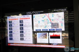 Project Bus Stop - Interactive Screens (Arrival Information and Locality Map)