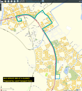 Service 883 map | Land Transport Guru