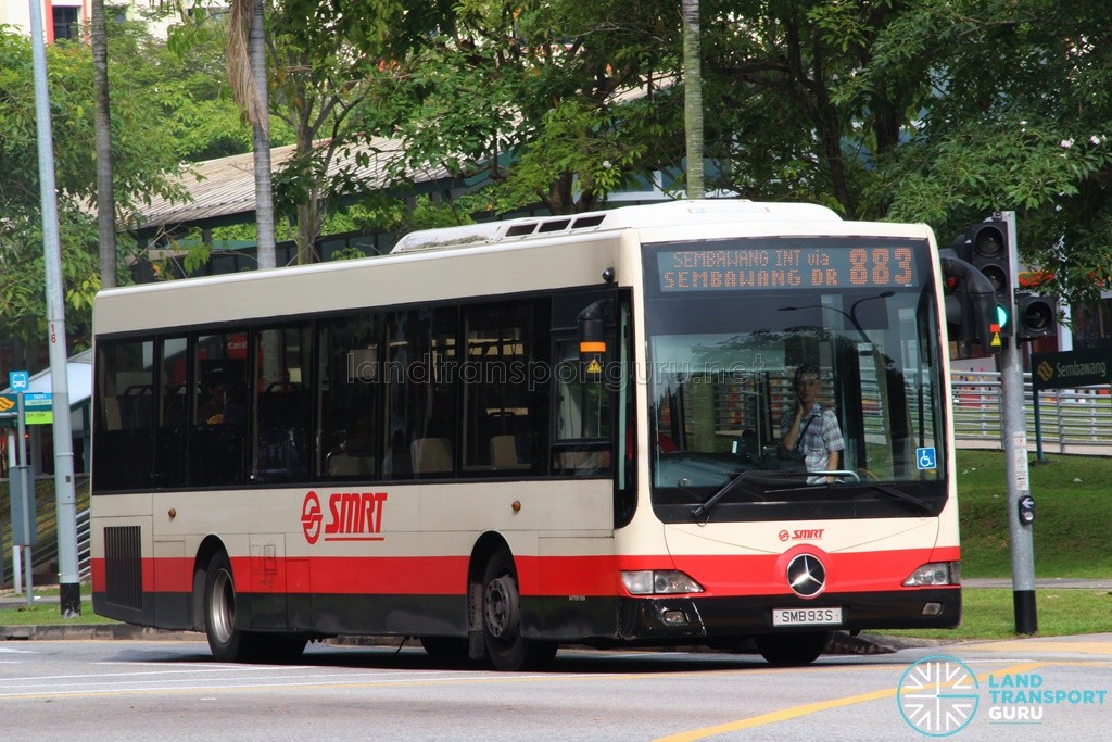 SMB93S on Bus 883 - Mercedes-Benz OC500LE