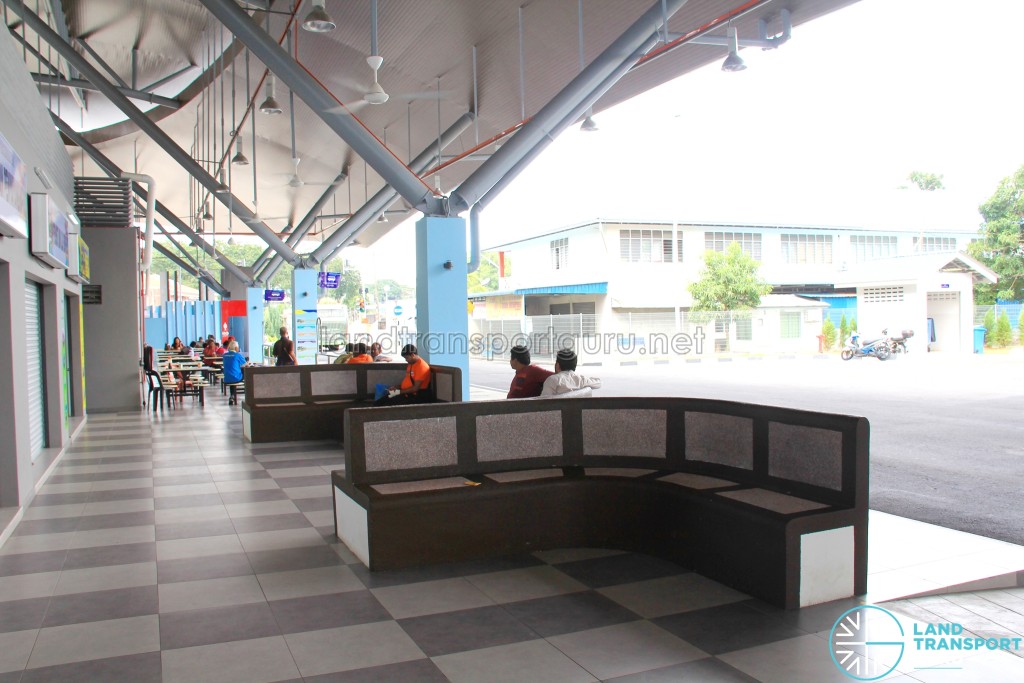 Gelang Patah Bus Terminal - Waiting area