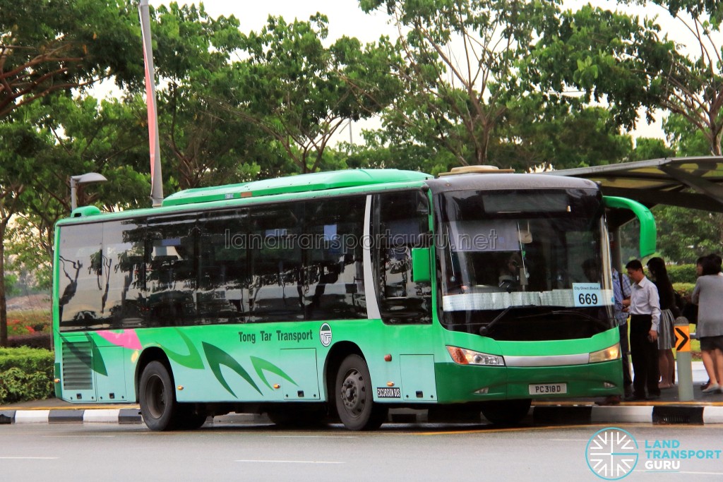 Tong Tar Transport Service Zhongtong LCK6103G (PC318D) - City Direct 669