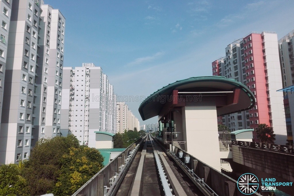 Punggol East LRT - PE3 Coral Edge - Exterior from tracks