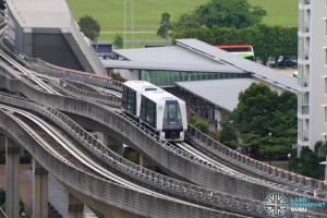 Punggol LRT System - Double Carriage on Test (Set 50 and 57)