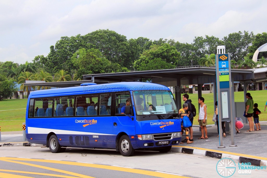 Pasir Ris MRT Stop for Tampines Retail Park Shuttle