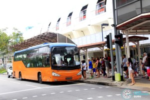 Tampines MRT Stop for Tampines Retail Park Shuttle