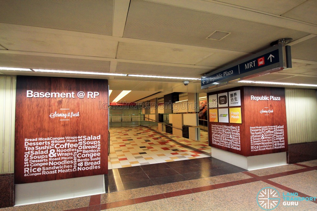 Raffles Place MRT Station - Exit D to Republic Plaza Basement