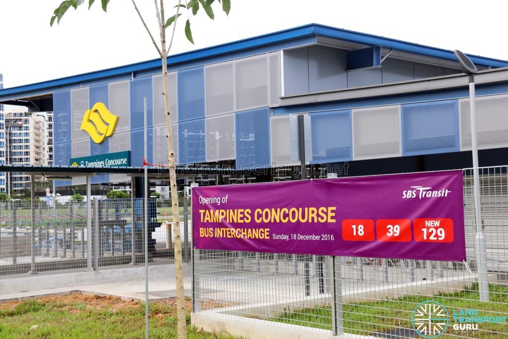 Tampines Concourse Interchange opening banner