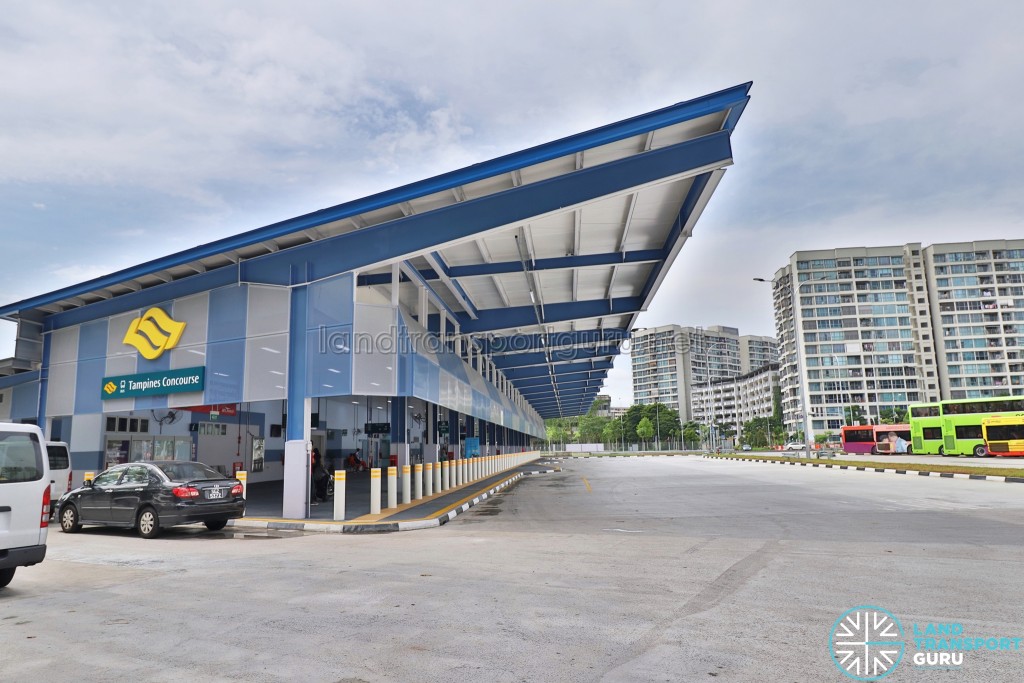 Tampines Concourse Bus Interchange: Exterior Facade, from Tampines Ave 7