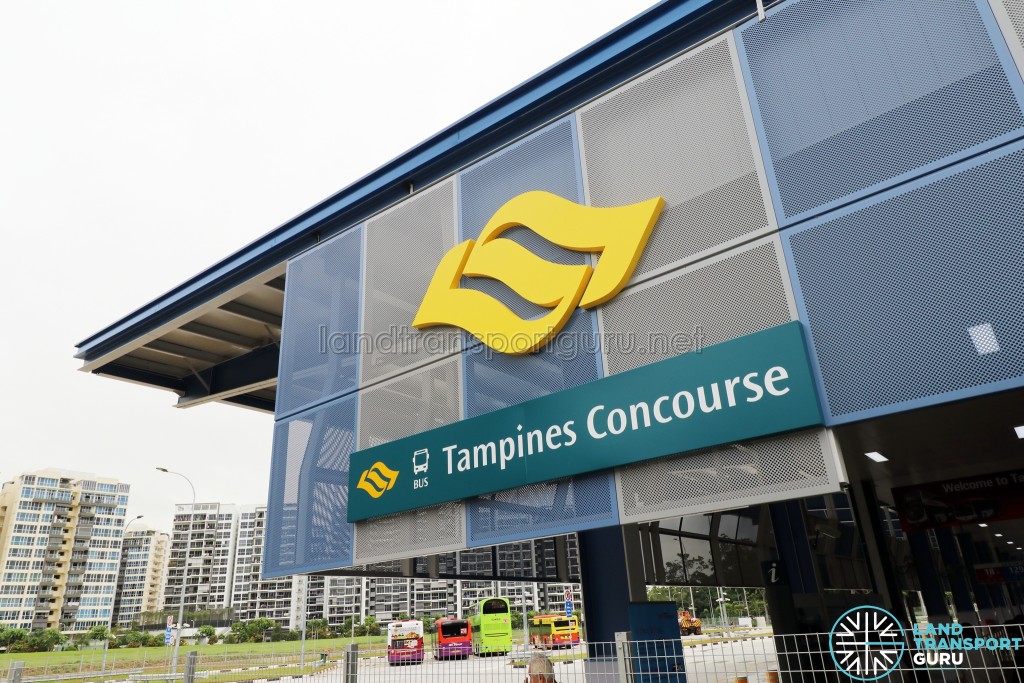 Signage for Tampines Concourse Bus Interchange