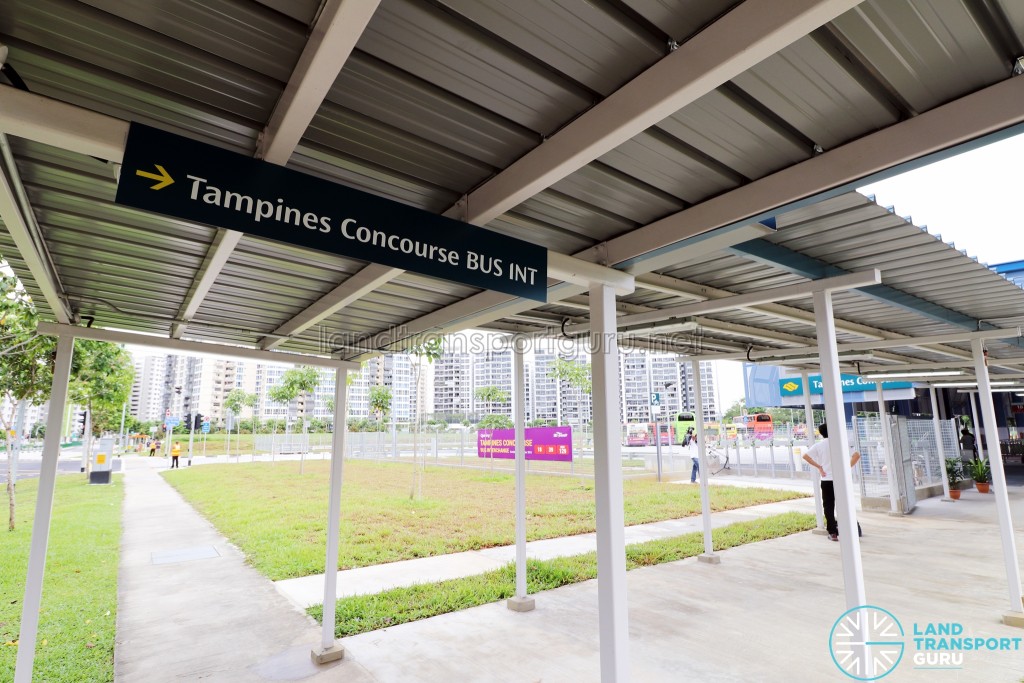 Sheltered walkway to Tampines Concourse Bus Interchange