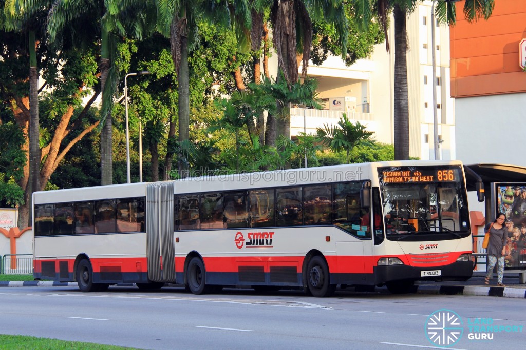 SMRT Mercedes-Benz O405G MkII (TIB1001Z) - Service 856