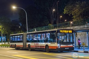 SMRT Mercedes-Benz O405G Habit (TIB1152X) - Service 972