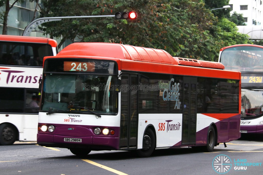 SBS Transit Volvo B10BLE CNG (SBS2989K) - Service 243G