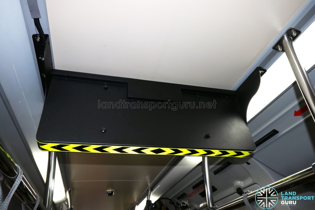 LTA Trial Passenger Information System (PIS) onboard SMB3053M - Rear view