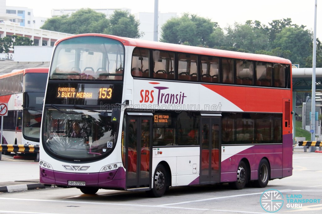 SBS Transit Volvo B9TL Wright (SBS3737P) - Service 153