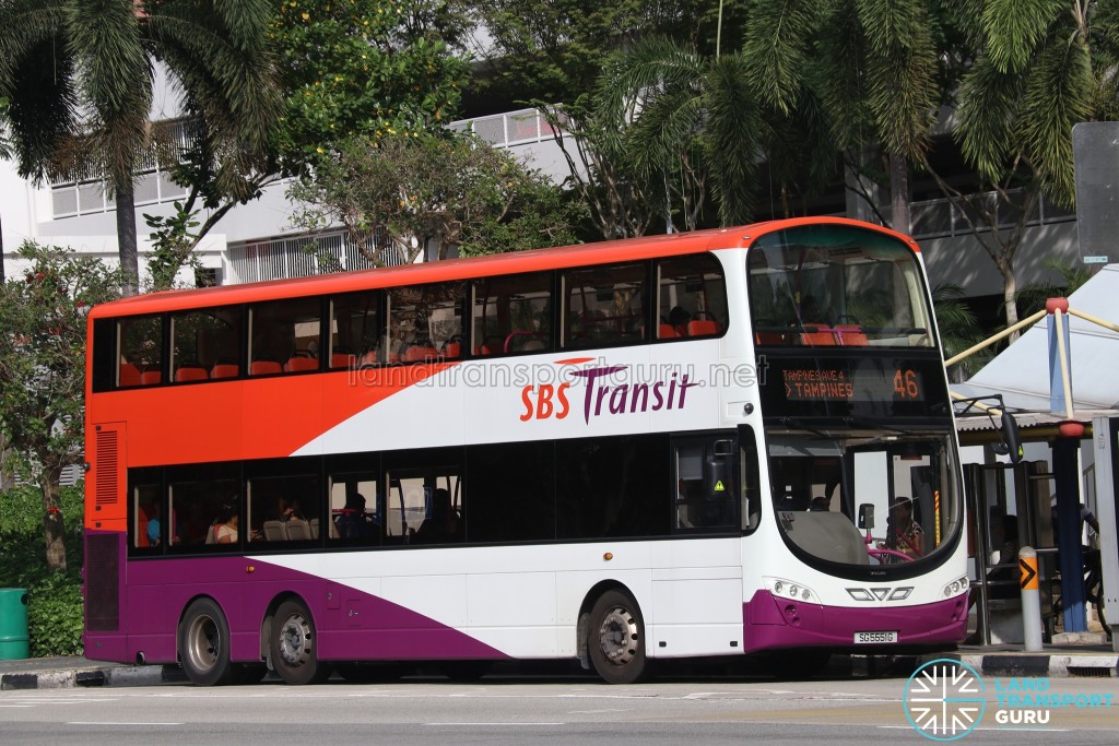 SBS Transit Volvo B9TL Wright (SG5551G) - Service 46