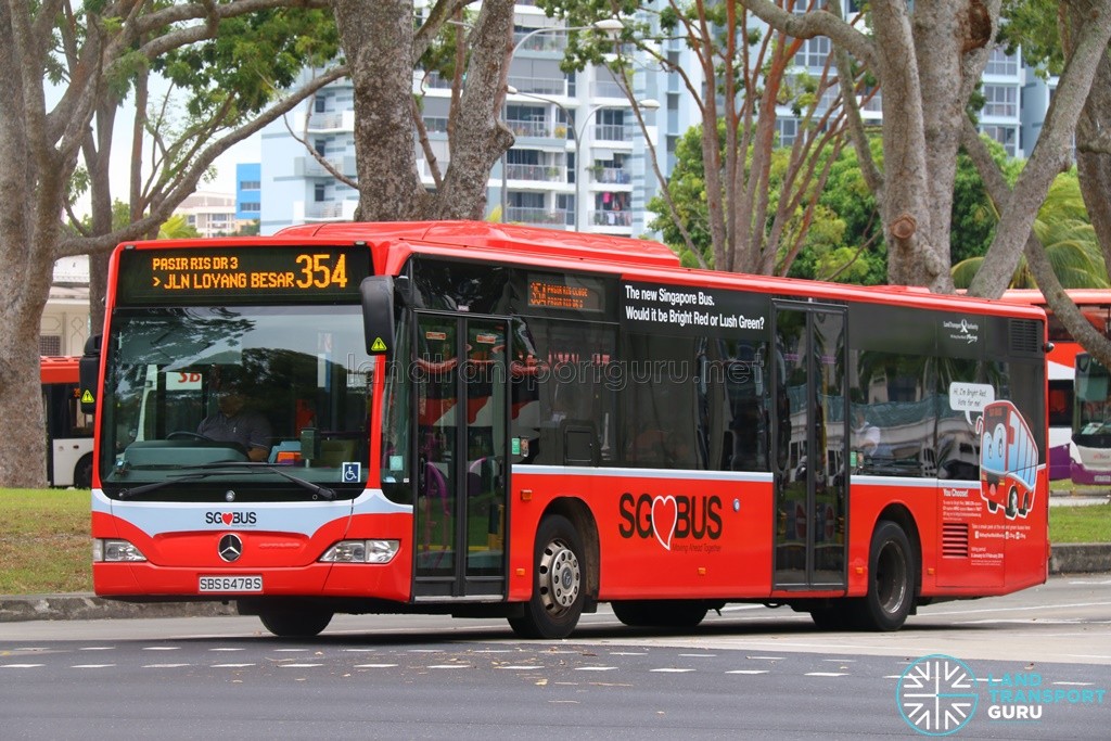 SBST Mercedes-Benz O530 Citaro (SBS6478S) - Service 354