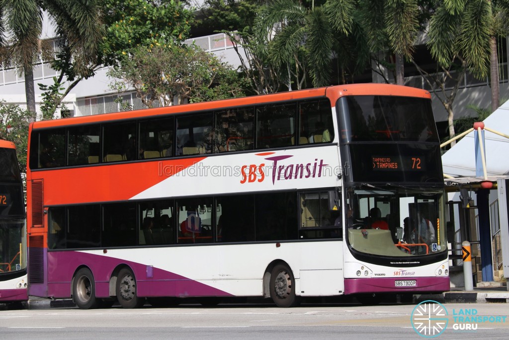 SBS Transit Volvo B9TL CDGE (SBS7300P) - Service 72