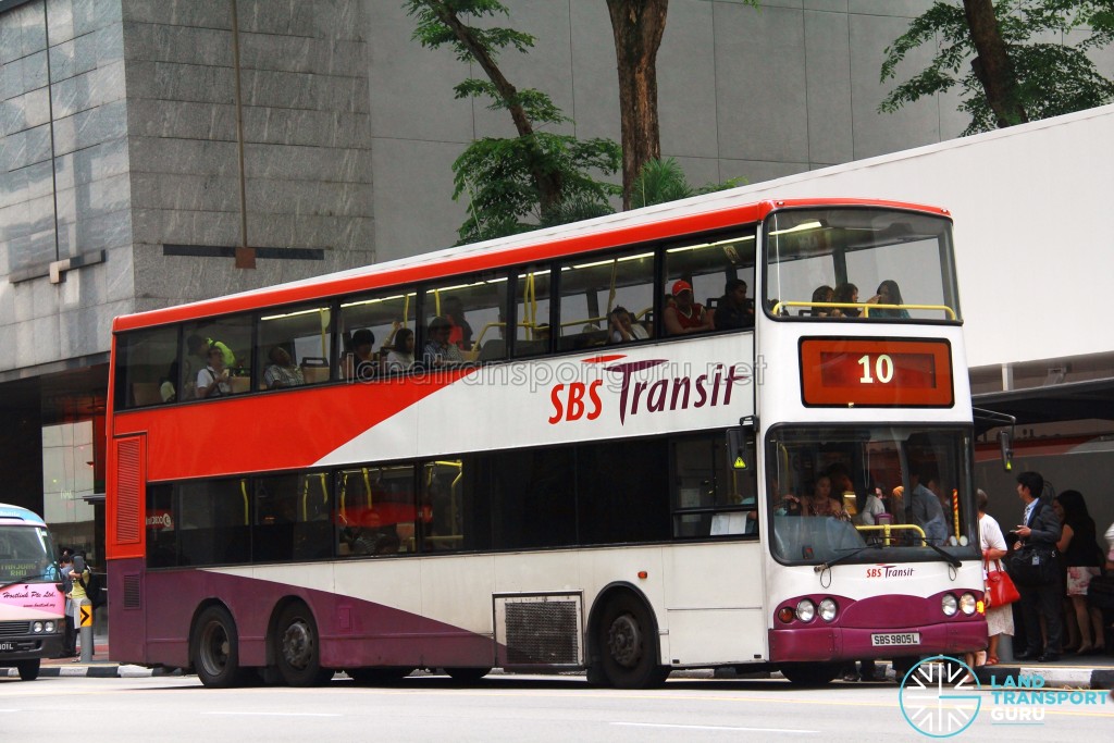 SBS Transit Volvo B10TL (SBS9805L) - Service 10