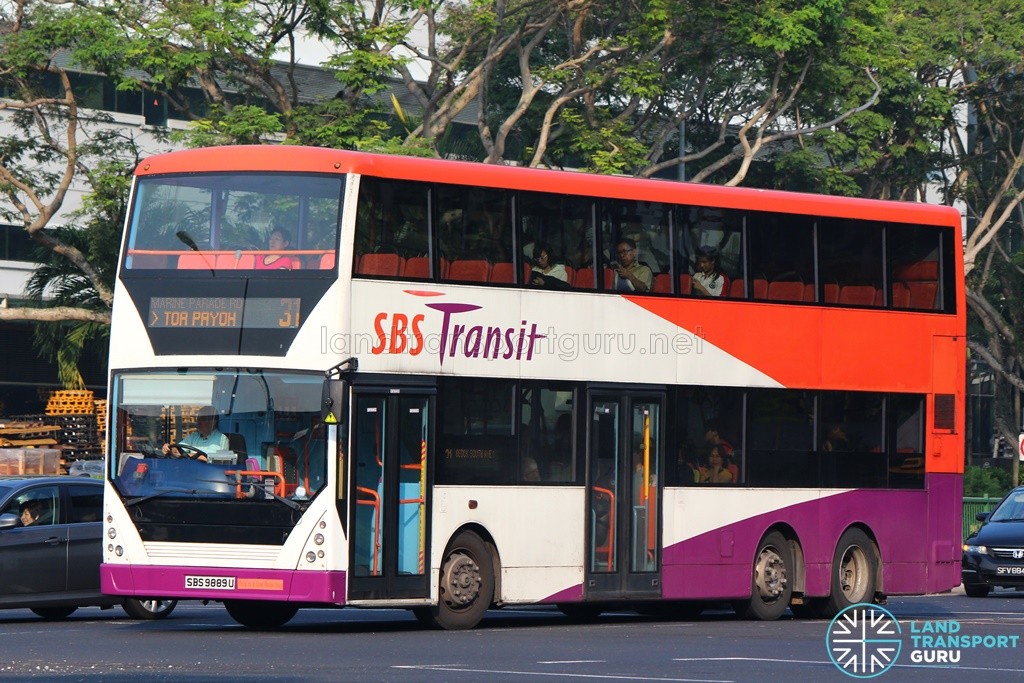 Bus 31 - SBS Transit Volvo B10TL CDGE (SBS9889U)